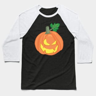 Pumpkin Smiling Design for Halloween Celebration Baseball T-Shirt